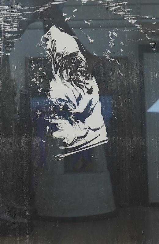 Leonard Baskin (American, 1922-2000), ‘Velazquez’, signed, artists proof woodcut, 70 x 52cm